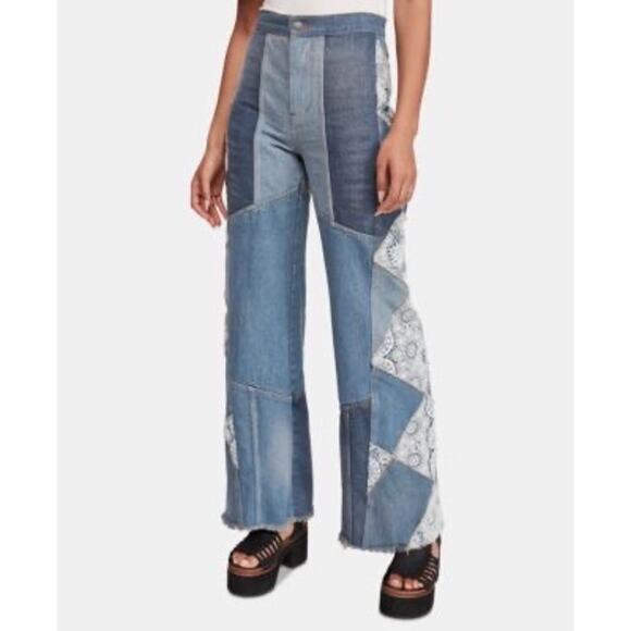 Free People In My Element Patchwork Jeans - Picture 9 of 9